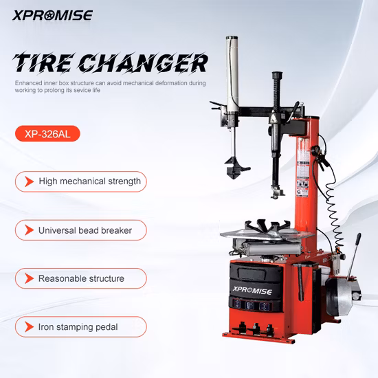 Macchina smontagomme dotata di attrezzatura per la riparazione di veicoli con braccio ausiliario sinistro
