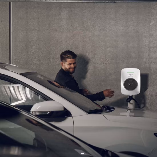 Stazione di ricarica per veicoli elettrici con caricabatterie AC EV per casa intelligente Wallbox da 7 kW